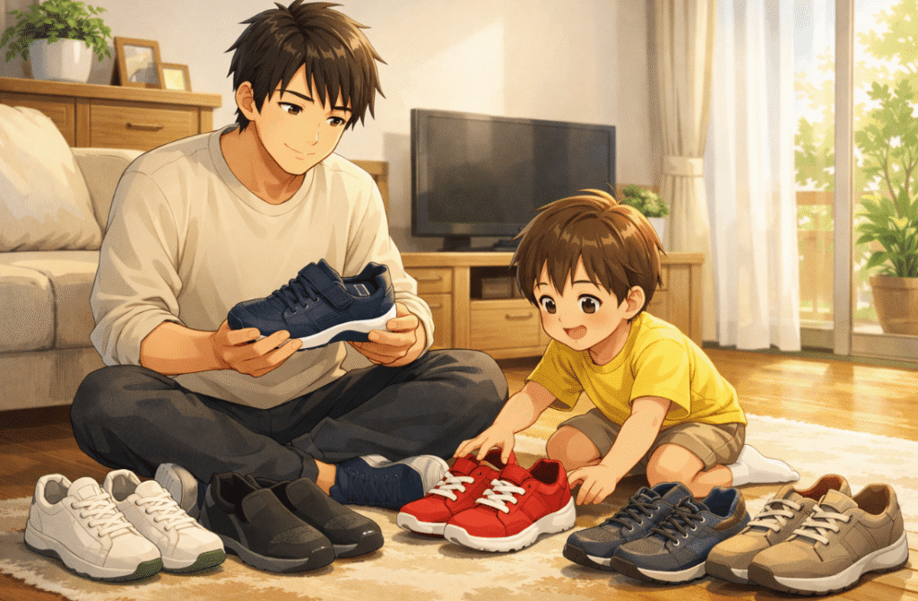 【タイプ別】通年で使える子育てパパの公園スニーカー