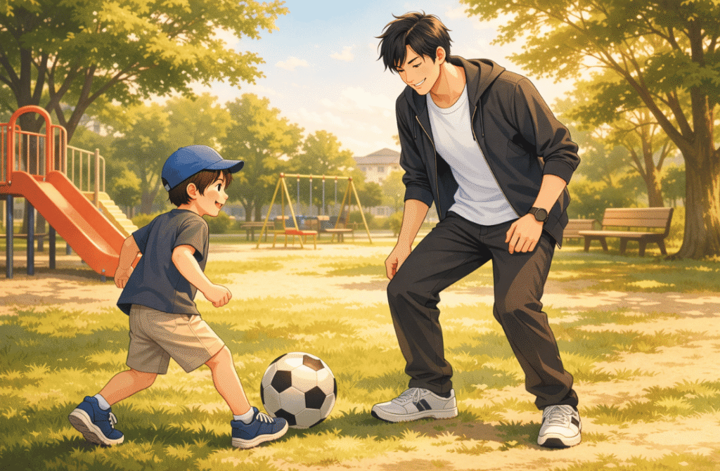 公園で「かっこいい」と思われるパパ