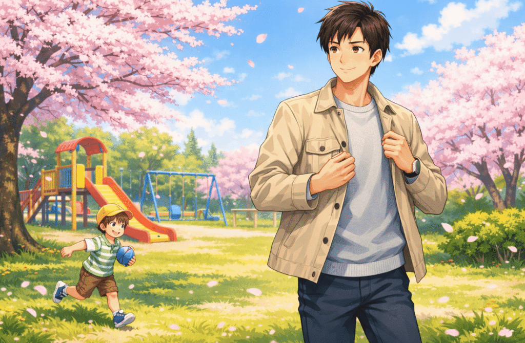 パパが春の公園コーデを選ぶときのポイント