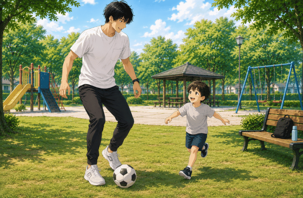 夏のパパ公園コーデはユニクロで清潔感と動きやすさを両立しよう!